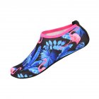 Women Men Water Shoes Diving Socks Non-slip Sneaker Socks Flat Shoe for Summer Outdoor Swimming Surfing Flamingo M