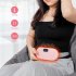 Women Menstrual Heating Pad 4 Level 1800mah Large capacity Battery No Noise Uterus Cold Dysmenorrhea Relieving Belts Pink English book