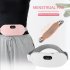 Women Menstrual Heating Pad 4 Level 1800mah Large capacity Battery No Noise Uterus Cold Dysmenorrhea Relieving Belts Pink English book