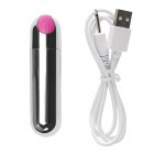 Women Mini Bullet Vibrator 10 Vibration Modes Waterproof Low Noise Adult Sex Toys G-spot Egg Massager pink