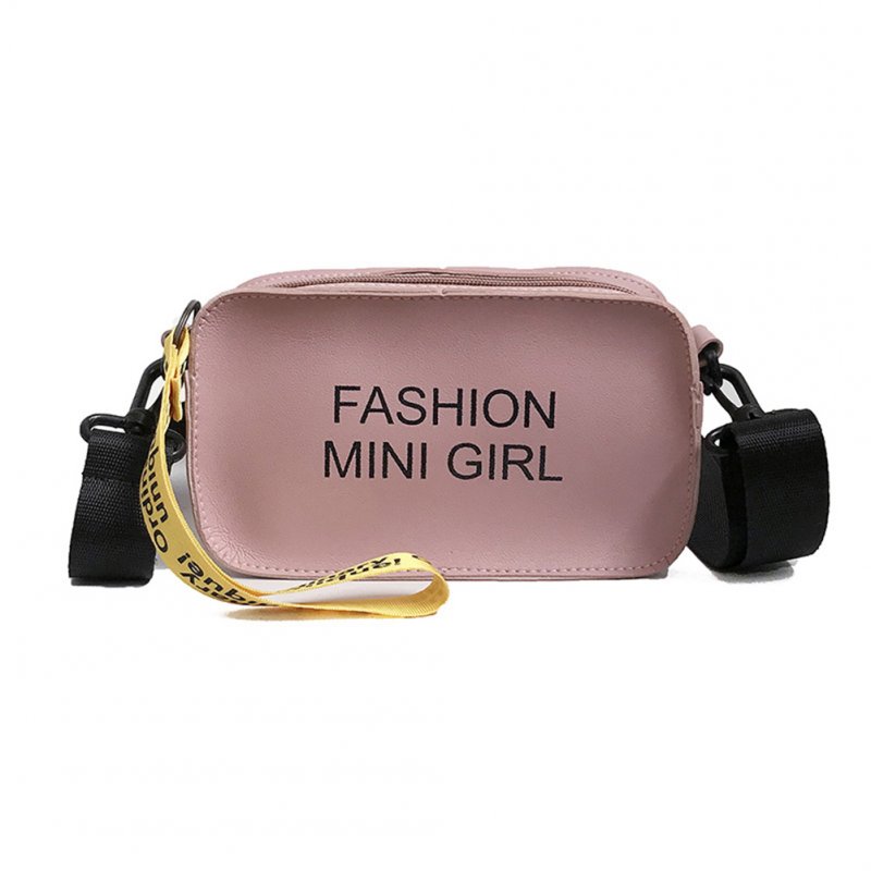 Women Mini PU Single Shoulder Bag Fashionable Letters Handbag Sling Bag