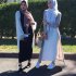 Women Moslem Fashion Fluff Thickened One step Skirt