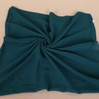 Women Muslim Style Solid Color Chiffon Large Square Headscarf