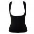 Women Neoprene Zipper Suit Waist Trainer Vest for Weightloss Hot Thermal Corset  black 3XL