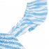 Women Off Shoulder Dress Trendy Sweet Ruffled Striped Printing A line Skirt Casual Short Sleeves Short Dress blue S
