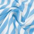 Women Off Shoulder Dress Trendy Sweet Ruffled Striped Printing A line Skirt Casual Short Sleeves Short Dress blue S