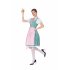 Women Oktoberfest Costume Large Size Dirndl Dress Adult Retro Lady Dress for Hallowmas green M