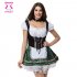 Women Oktoberfest Costume Dress Adult Retro Lady Housemaid Outfit Dress green XXXL