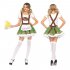 Women Oktoberfest Fun Strap Dress for Party Halloween Cosplay Costume green XL