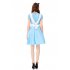 Women Oktoberfest Halloween Alice Costume Cafe Work Uniform Maid Costume Suit blue S