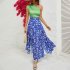 Women One Shoulder Dress Fashion Printing High Waist Long Skirt Elegant Sleeveless Split Dress For Party As shown L