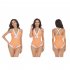 Women One piece Swimsuit Sexy V neck Slim Fit Backless Summer Beach Printing Swimwear X2307 Orange L