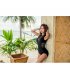 Women One piece Swimsuit Sexy Sleeveless Mesh See through Swimwear High Waist Solid Color Swimsuit black M