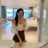 Women One piece Swimsuit Elegant Lace Sexy Slim Fit Lace up Backless Bodysuit Swimwear For Beach Swimming As shown M