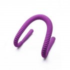 Women Oral Enhancing Hands Free Vagina Labia Spreader Purple Silicone Anal Stretcher purple