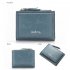 Women PU Wallet Card Holder Bifold Zipper Fashionable Coins Purse