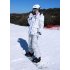 Women Padded Waterproof And Windproof Warm Ski Hiking Suit Set Two piece Jacket Coat Top  Pants Tops   bright pink pants M