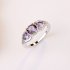 Women Party Round   Heart shaped Gemstone Ring