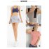 Women Pleated Tennis Skirt With Pocket Middle Waist Quick dry Athletic Shorts Skirt For Sports Running Purple M
