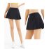 Women Pleated Tennis Skirt With Pocket Middle Waist Quick dry Athletic Shorts Skirt For Sports Running Purple M
