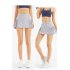 Women Pleated Tennis Skirt With Pocket Middle Waist Quick dry Athletic Shorts Skirt For Sports Running Purple M