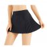 Women Pleated Tennis Skirt With Pocket Middle Waist Quick dry Athletic Shorts Skirt For Sports Running Silver gray  XL