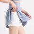 Women Pleated Tennis Skirt Summer Outdoor Quick drying Breathable Athletic Golf Skirts With Shorts For Running Yoga light purple S