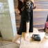 Women Plus Size Blouse Summer Short Sleeves V Neck Tops Elegant Hollow out Lace Casual Loose Shirt black XXXXL