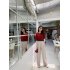 Women Puff Short Sleeve Knitted Tops Classic Round Neck Pullover Shirt Loose Casual Solid Color Knitwear beige apricot One size fits all
