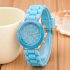Women Quartz Watch with Silicone Watchband Stylish Wrist Watch Ornament Gift