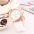 Women Quartz Watch with Silicone Watchband Stylish Wrist Watch Ornament Gift