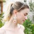 Women Rabbit Hand woven Beaded Earrings Bohemian Ethnic Style Easter Earrings Jewelry Accessories For Gifts E69065 white