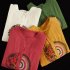 Women Retro Linen Long sleeved Shirt Embroidered Solid Color Loose Casual Bottoming Shirt Tops Blouse White 2XL