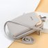 Women Satchel Crossbody Bag Mini PU Leather Shoulder Messenger Bag for Girls Phone Purse gray