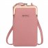 Women Satchel Crossbody Bag Mini PU Leather Shoulder Messenger Bag for Girls Phone Purse Dark pink