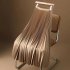 Women Satin Pleated Skirt Summer Thin High Waist Elegant Simple Solid Color Midi Skirt black 2XL