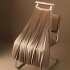 Women Satin Pleated Skirt Summer Thin High Waist Elegant Simple Solid Color Midi Skirt black 2XL