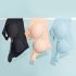 Women Seamless Bra Unpadded Full Cup Adjustable Straps Sports Vest Style Underwear light blue L