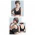 Women Seamless Bra Unpadded Full Cup Adjustable Straps Sports Vest Style Underwear gray blue XXL