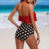 Women Sexy Bikini Printed Swimsuit Set Brassiere   High Waist Shorts Seductive Lingerie Bathing Suit Beach Wear