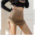 Women Sexy Bodycon Short Skirt Fashion Solid Color Drawstring Pleated A line Skirt For Dancing Fitness Khaki S