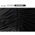 Women Sexy Bodycon Short Skirt Fashion Solid Color Drawstring Pleated A line Skirt For Dancing Fitness dark gray XL
