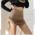 Women Sexy Bodycon Short Skirt Fashion Solid Color Drawstring Pleated A line Skirt For Dancing Fitness black S