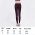 Women Sexy Elastic Yoga Sports Pants Wicking Force Exercise Quick dry Leggings  black L
