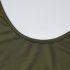 Women Sexy Halter Dress Fashion U neck Backless Long Skirt Sleeveless Slim Fit Solid Color Dress For Evening Party Army Green M