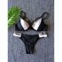 Women Sexy High elastic Bra Briefs Bikini Set for Swimming