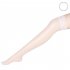Women Sexy Lace Fishing Fence Net Leggings Thigh High Long Socks Lace Top Silk Stockings white One size