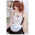 Women Sexy Lingerie Maid Uniform Costumes Role Play Sexy Underwear Lovely Female White Lace Erotic Costume One size A