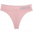 Women Sexy Mid Waist String Sport Panties Cotton Underwear Women Fashion Thong Seamless Lingerie Tanga Underwear Pink L