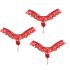 Women Sexy Panties Pearl Beaded Low Waist Erotic Thong Lingerie Breathable Solid Color Lace Rose Underwear For Gifts red One size